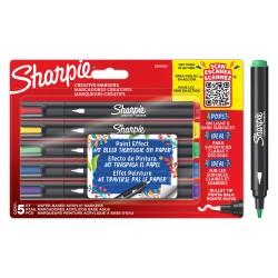 Ast.5 Sharpie Creative Marker punta tonda 5 colori