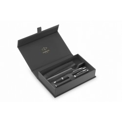 Gift set IM Black CT sfera+stilografica in cf.reg