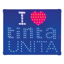Insegna Luminosa "I Love Tinta Unita"