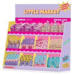 Esp. 80 Conf. da 5 Gomme Sagomate + Mini Cestino