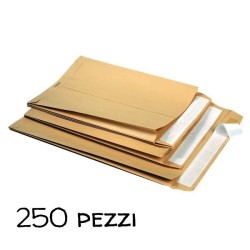 Cf. 250 Buste sacco avana 2 soffietti 120g 25x35,3