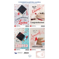Sc.12 Bg Congratulazioni Laurea  4 sog 12x18