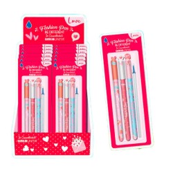 Set 3 Penne Cancellabili +1 Refil Blu TU LOVE