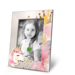 Cornice legno tag Unicorno 13x18