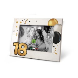 Cornice legno tag 18 anni 13x18