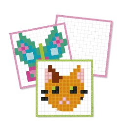 Graffy Pixel Animali Domestici Avenue Mandarine | COLORARE 