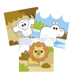 Graffy Easy Animali selvatici Avenue Mandarine | COLORARE 