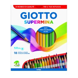 Pastelli Giotto Supermina astuccio 18 colori
