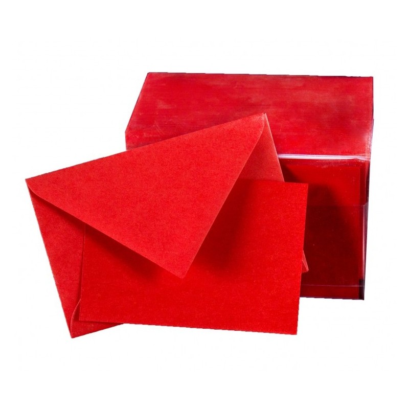 Sc. Monocolore Rosso 100bs+100 biglietti Formato 9 Cartotecnica Favini | Biglietti Visita 