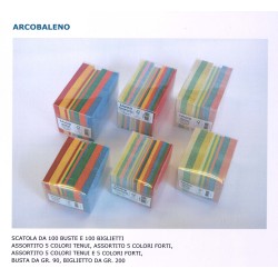 Sc. Arcobaleno 100bs+100biglietti F4 - 5 col tenui
