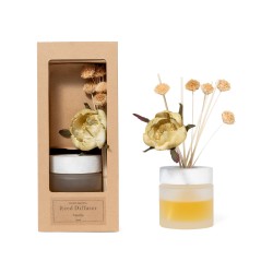 Diffusore c/fiore avorio 100ml h30 in conf. regalo