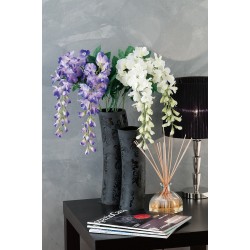 Ramo glicine cm.88 bianco