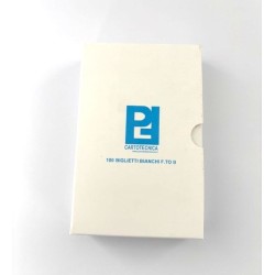 Cf.100 biglietti bianchi F 9 (9x14)