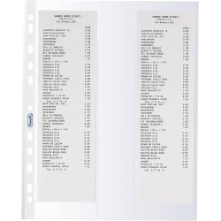 Buste c/fori PPL porta scontrini fiscali 80mm 10pz