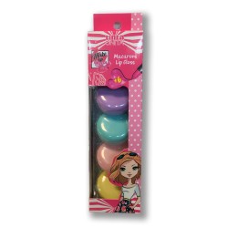 Set da 4 Lip Gloss Macarons TU MAKE UP 2 pennelli