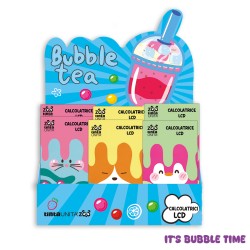 Calcolatrice con pannello LCD ZOO BUBBLE Pool Over - Tinta Unita | Tascabile 