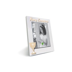 Cornice legno Comunione con tag 13x18