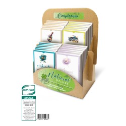 Esp. 48 biglietti Compleanno carta naturale 8 sog