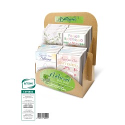 Esp. 48 biglietti Battesimo carta naturale 16 sogg