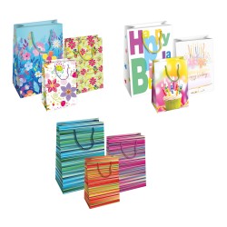 Cf. 10 Shopper carta 25x12x35 assortiti 3 soggetti