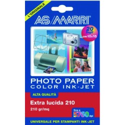 Carta Photo lucida A6 210 20 fogli - 8869