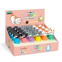 Cat mini evidenziatore past. 5 colori c/gatto 3 sg
