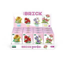 Mini Brick Fiori in Vaso 4sog