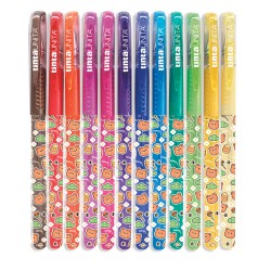 Buste di 12 Glitter Pen colorate TU Pool Over | Penne Glitter 