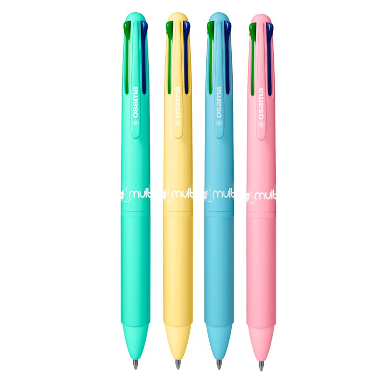 Penna a sfera 4MULTI Pastel (in expo 48 pz) Osama | Penne 4 colori e multifunzione 