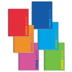 Maxi quaderno spirale A4 Tinta Unita 144fg C/Fori