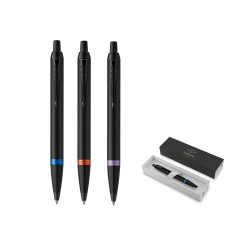 Penna a sfera Parker IM Vibrant Ring fusto nero