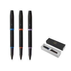Penna roller Parker IM Vibrant Ring fusto nero