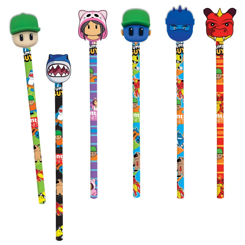 Matita con topper TU Stumble Guys microiniezione Pool Over - Tinta Unita | Matite grafite 
