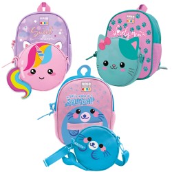 Zainetto 2 in 1 poliestere TU KIDS  f.to 14,5x4cm