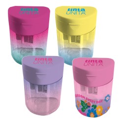 Temperino 3 Fori contenitore TU BE HAPPY Glitter