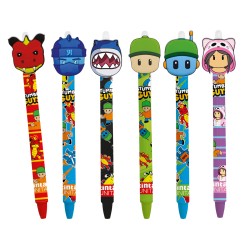 Penna Click Clack B/R TU Stumble Guys Pool Over - Tinta Unita | Penne cancellabili 