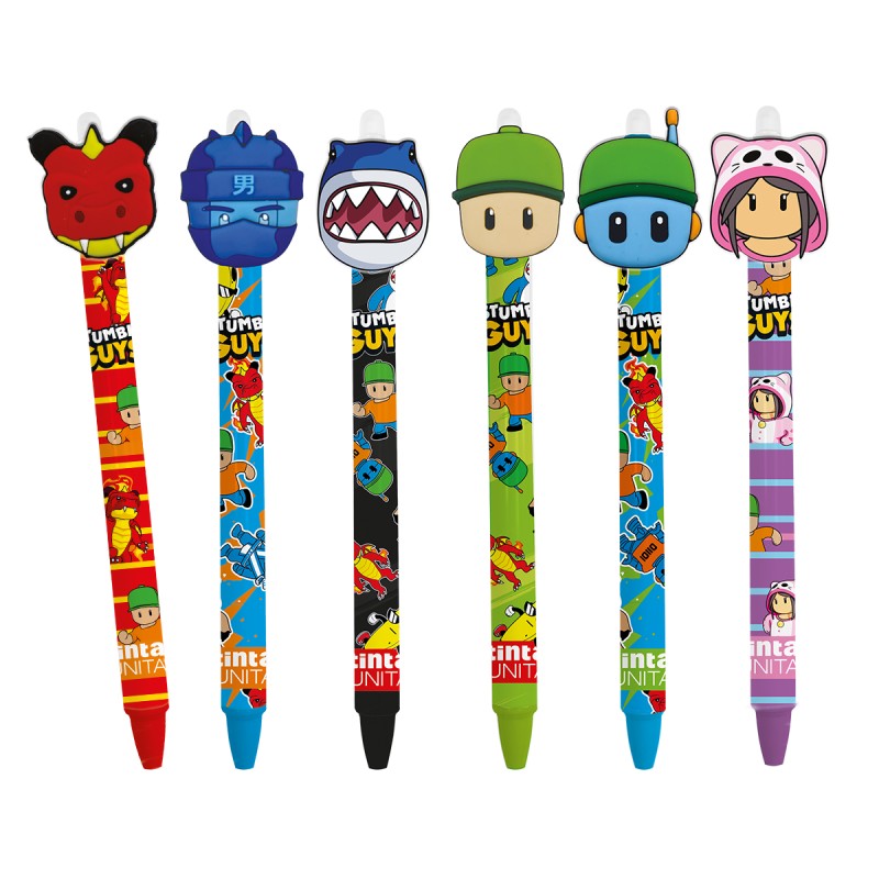 Penna Click Clack B/R TU Stumble Guys Pool Over - Tinta Unita | Penne cancellabili 