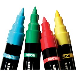 Esp. 60 Uni Posca Brush 16 colori ass.ti Osama | Pennarelli Multisuperficie 