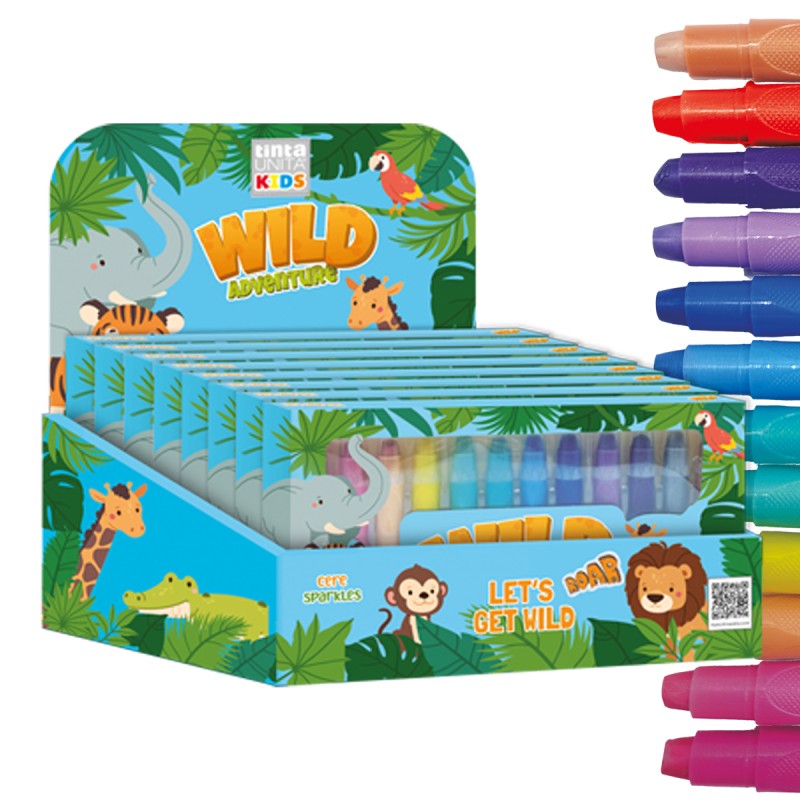 Scatola Cera Sparkles profumata/12 TU KIDS Pool Over - Tinta Unita | Pastelli a cera e a olio 