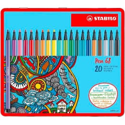 Pen 68 scatola metallo 20 colori Happymail Hartung
