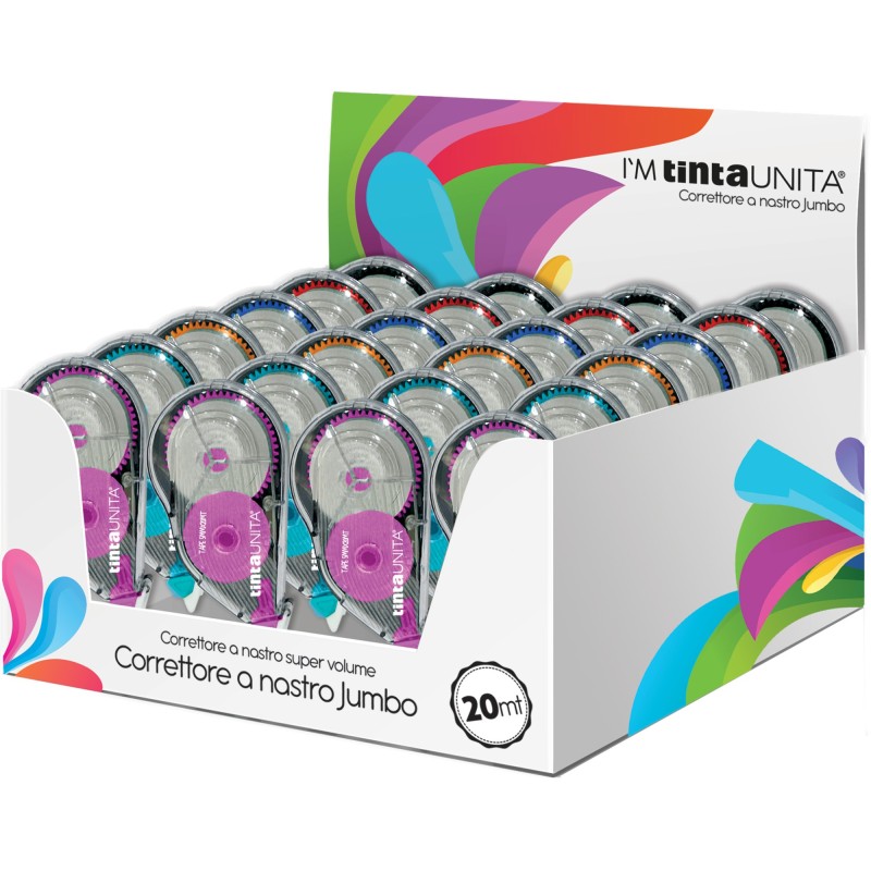 Correttore a nastro Tinta Unita Jumbo 20 m. Pool Over - Tinta Unita | A nastro 