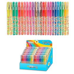 Buste di 12 Glitter Pen colorate TU Pool Over | Penne Glitter 