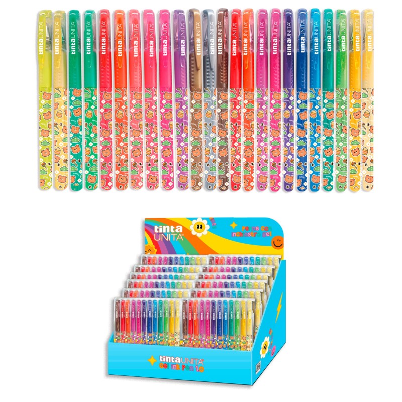 Buste di 12 Glitter Pen colorate TU Pool Over | Penne Glitter 