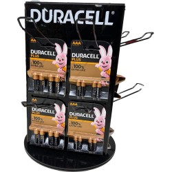 Espositore da banco vuoto x pile Duracell 12 ganci