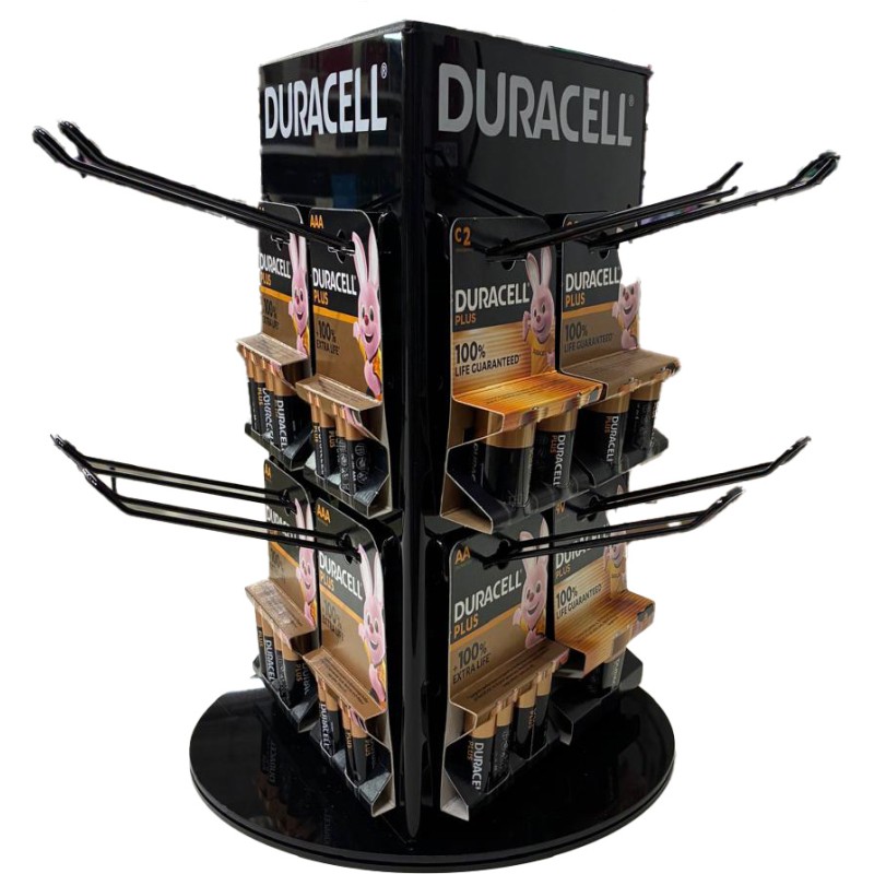 Espositore da banco vuoto x pile Duracell 12 ganci Duracell | Pile e caricabatterie 