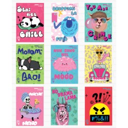 Maxiquaderno 50s 100gr Mood+Stickers 24+1