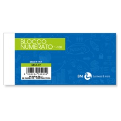 Blocchetti numerati 1-100 / 10 blocchetti col ass