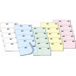 Blocchetti numerati 1-1000 confezionati a 10 serie BM Arti Grafiche | Blocchi/Ticket numerati 