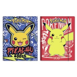 Cartellina 3 L elastico d.1 Pokemon