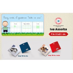 Quaderno Easy Write 21x21 rig. RQ 90g/m2